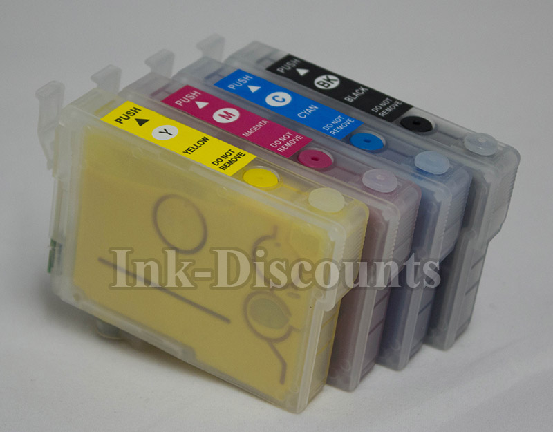 Epson T200 Refillable Ink Cartridges with Reset Chip